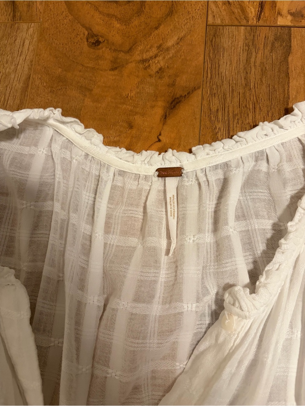 Free People White Gauze Maxi Dress - Picture 2 of 7